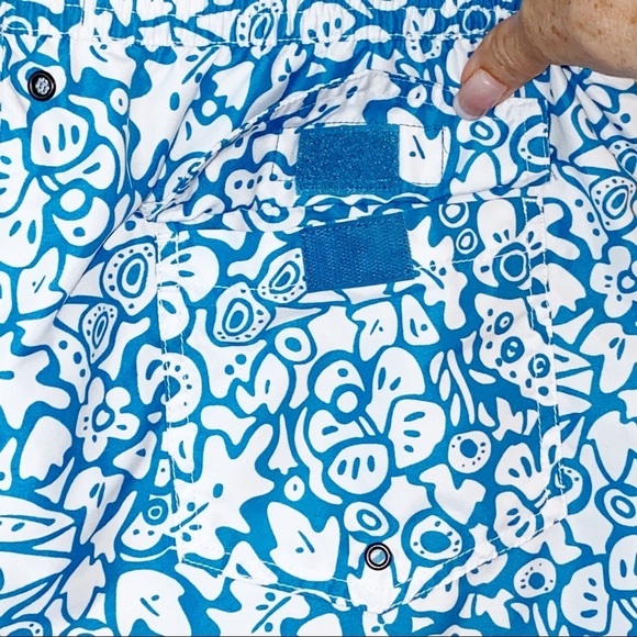 Trunks Surf & Swim Co. Blue Print Sano Trunks XL Boardshorts Beach Pool Vacation - Picture 7 of 10